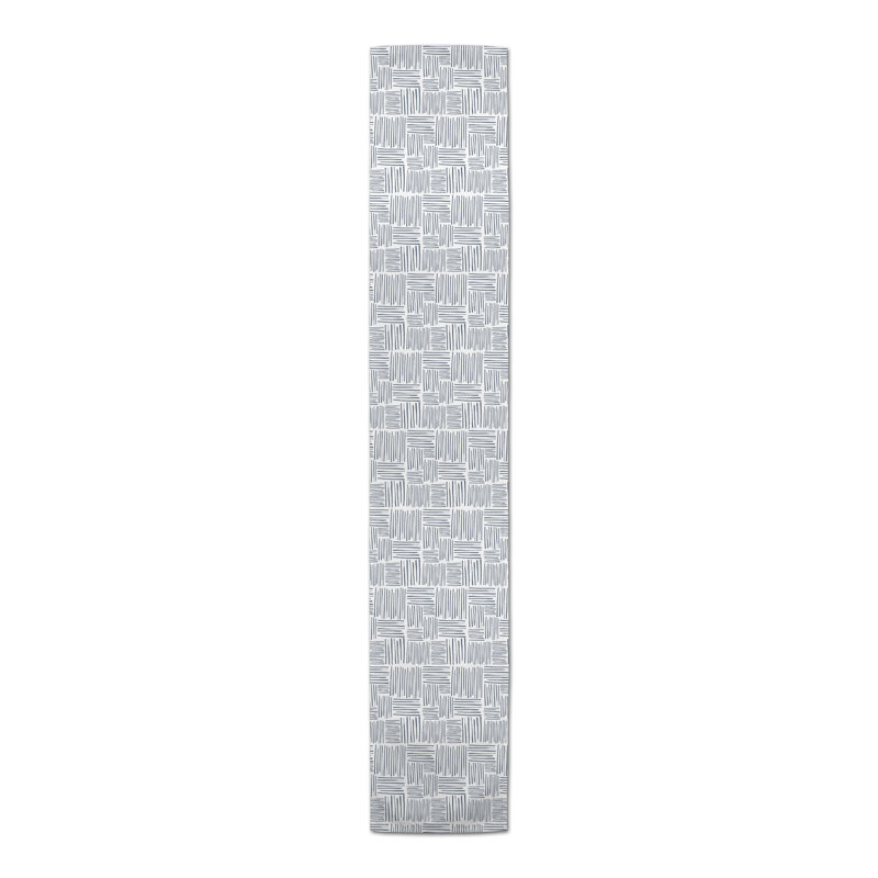 Geometric Cotton Blend Table Runner