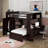 Eleonora Kids Full Over Twin Loft Bed with Drawers-1860560226