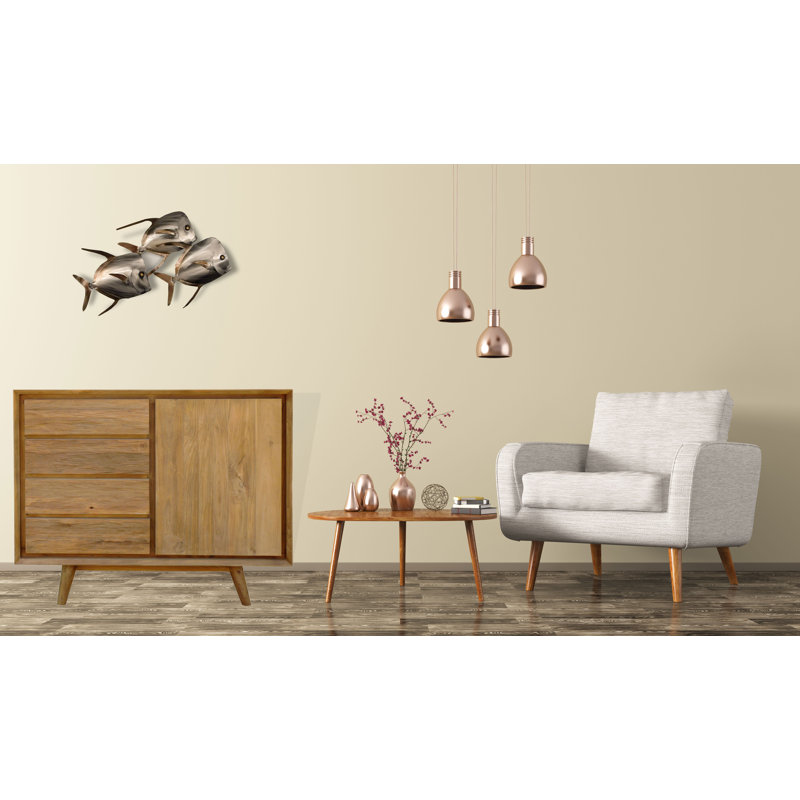 Retro Solid Wood Accent Cabinet