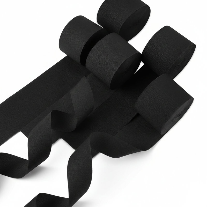 Ensemble de 4 rouleaux de papier Black Crepe