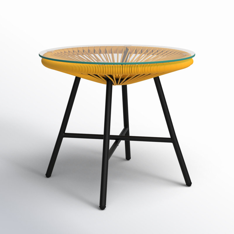 Table d'appoint Gadbois, Jaune