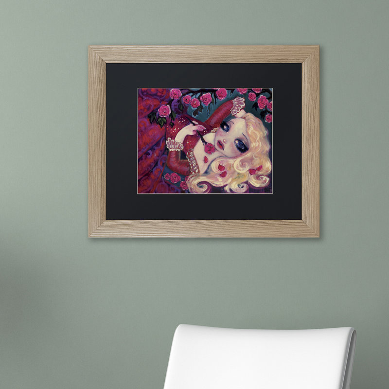 Bardot «Little Briar Rose», reproduction d'art encadrée, Noir, H 11 po x l 14 po x P 0,5 po, Cadre noir