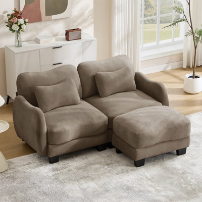 Sofa With Movable Ottoman
