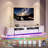 94.5" W TV Stand For Up To 100" TV, Modern Entertainment Center With LED Lights And Power Outlets, Media Console With Cabinet For Living Room-158586407