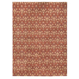 Hand Knotted Area Rug in Red