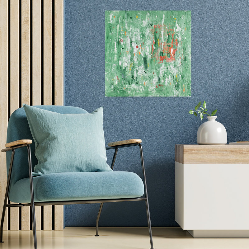 Art contemporain, art contemporain abstrait, H 18 po x l 18 po