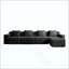 Canapé modulaire modulaire en L à 4 places sans os, canapé modulaire Cloud avec assise profonde, canapé modulaire moderne à 4 places avec coussins décoratifs et 1 repose-pieds mobile, tissu en velours côtelé-568423065-568423077-568423078