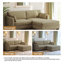 3 Seater Corduroy Corner Sofa -270401175