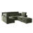 85'' W Chenille Modular Couch Sleeper Sofa-1616643304