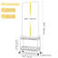 51cm Rolling Clothing Rack-153164023