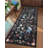2x6 Black Washable Runner Rug – Floral Peacock Design, Non-Slip, Stain-Resistant Mat for Bedroom, Kitchen, Bathroom-1264804788
