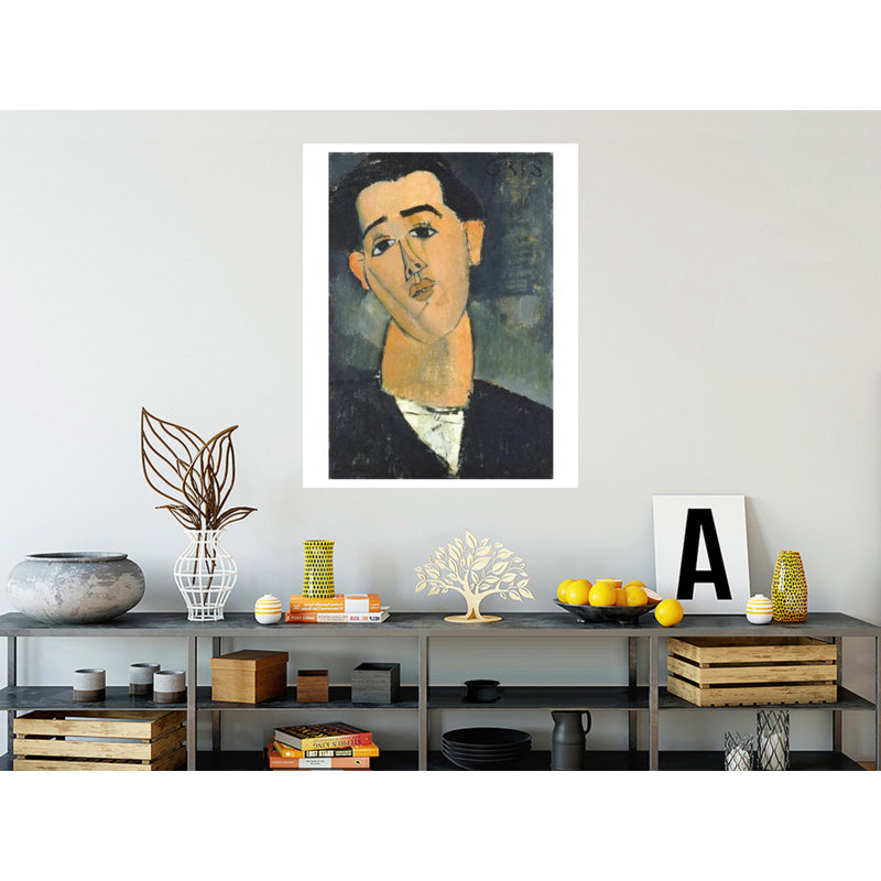 Portrait of Juan Gris par Amedeo Modigliani - Estampe numérique, H 40 po x l 32 po