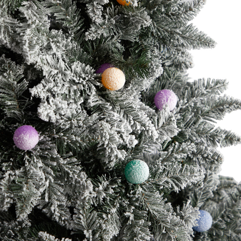 Lighted Artificial Christmas Tree, 9.5' H