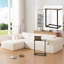 Canapé modulaire de 112 po avec table d'appoint gratuite, siège large, entièrement rembourré, canapé en tissu bouclé infroissable avec méridienne, combinaison libre, canapé en forme de L pour le salon, aucun assemblage requis-836562007