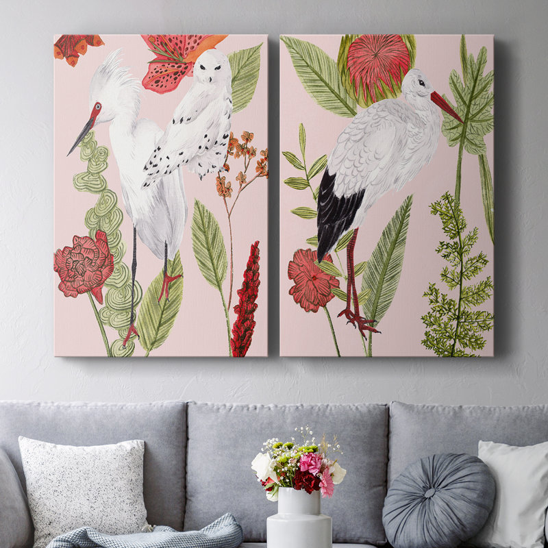 Birds in Motion III-Premium Gallery Wrapped Canvas -Ready to Hang