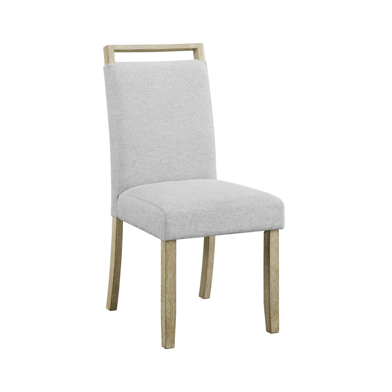 Chaise de salle à manger contemporaine rembourrée à dossier plein
