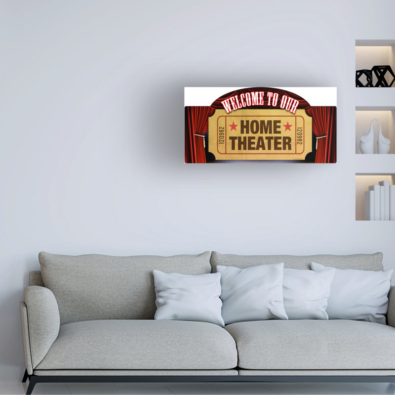 Art sur toile Home Cinéma Marquee sur RetroPlanet, H 24 po x l 47 po