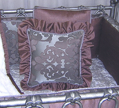 Coussin en coton à volants Chandler