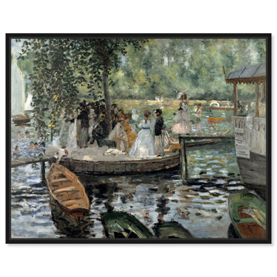 La Grenouillere 1869 Canvas Famous Classic Art by 