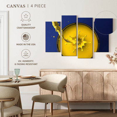Éclaboussures de peinture jaune Senne