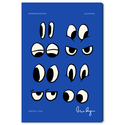 «Millais Posal Eyes Ii On Canvas» par Wynwood Studio Print