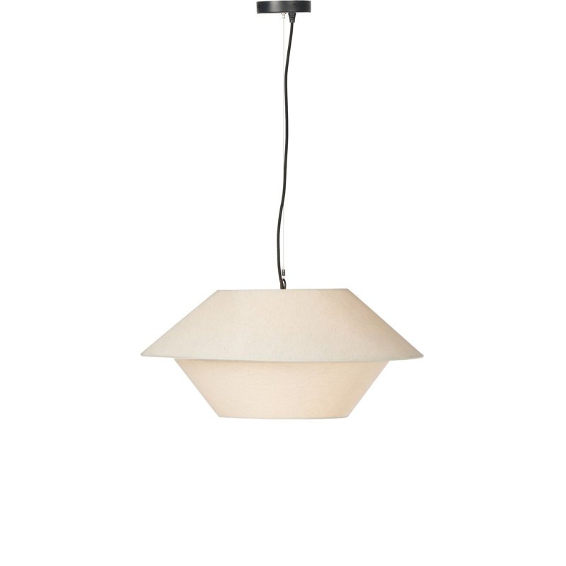 Luminaire suspendu McCarthy - beige, Coton, Beige