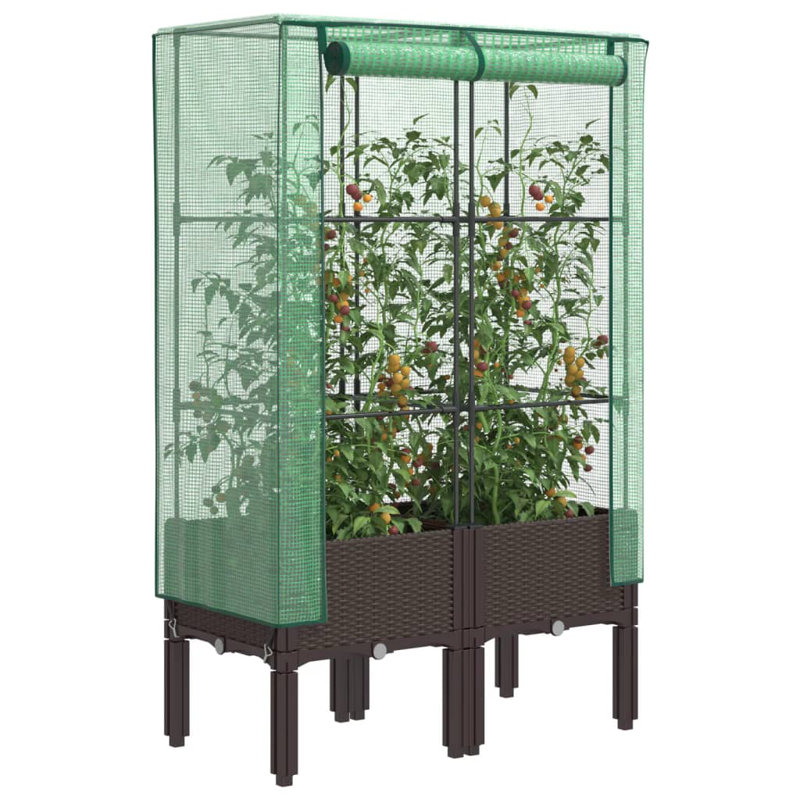 Laurene Raised Garden Bed, Brown