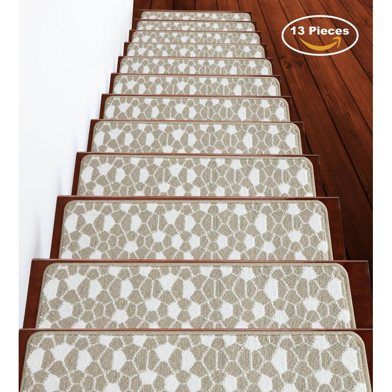 Tapis d'escalier 9x28in , Beige