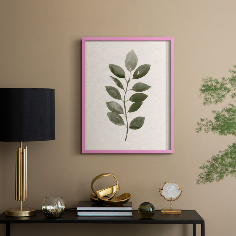«Summer Cutting II», reproduction encadrée - bois massif, H 30 po x l 24 po, Rose