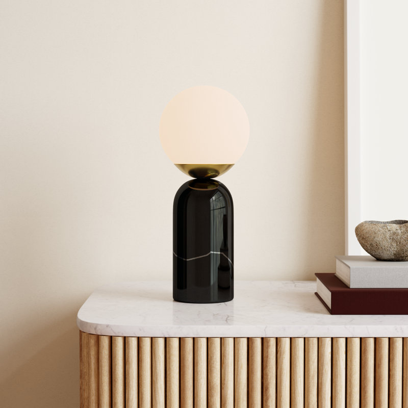Marble Novelty Lamp, Black