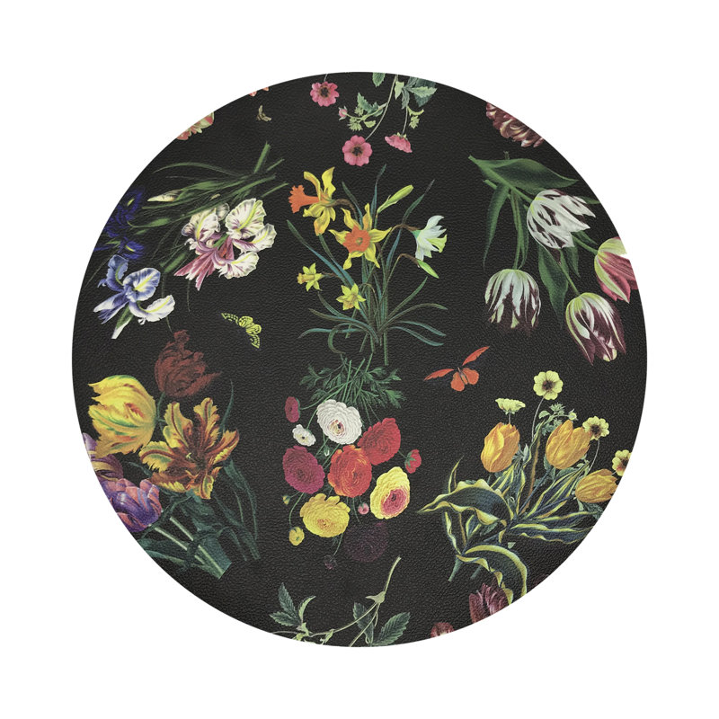 Napperon Flora Fauna, Noir