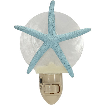 Veilleuse étoile de mer à DEL blanc bleu vert