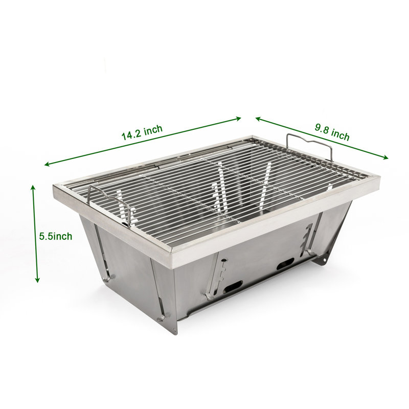 Ensemble de barbecue pliable pour barbecue au charbon de bois pour l'extérieur