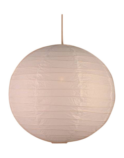 35cm H Paper Round Pendant Shade ( Clip On ), Peach