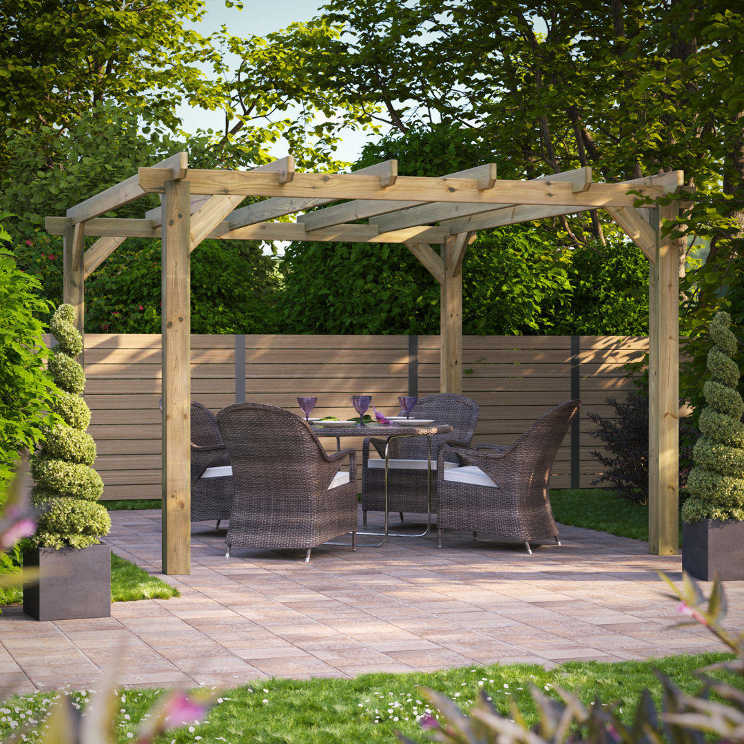 Powersheds 12 x 14ft Timber Pressure Treated Pergola