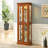 Curio Cabinet Lighted Curio Diapaly Cabinet With Adjustable Shelves And Mirrored Back Panel, Tempered Glass Doors (6 Tier), (E26 Light Bulb Not Included)-690745102