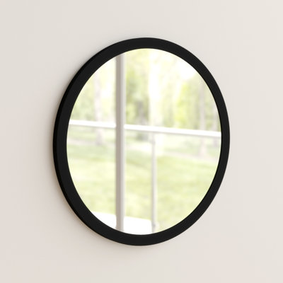 Tabatha Wood Flat Wall Mirror