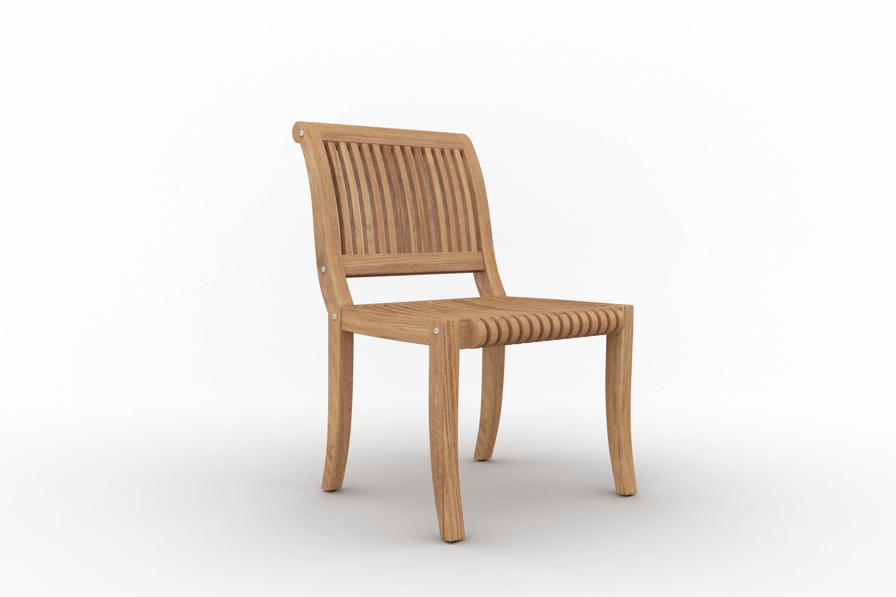 Rosecliff Heights Kauffman Stacking Teak Patio Dining Chair