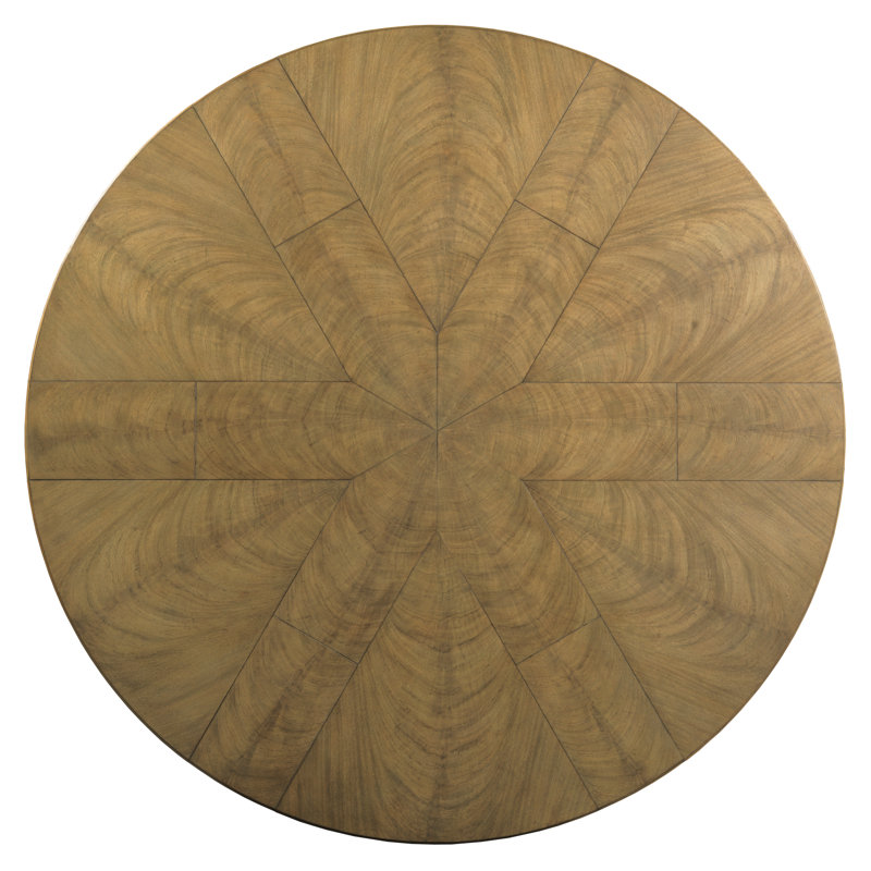 Round Mahogany Wood Dining Table