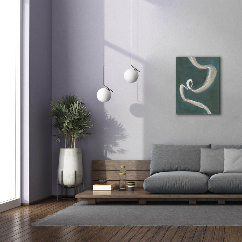 «Fluidité Duet 1» par Danhui Nai, art mural sur toile, H 34 po x l 26 po