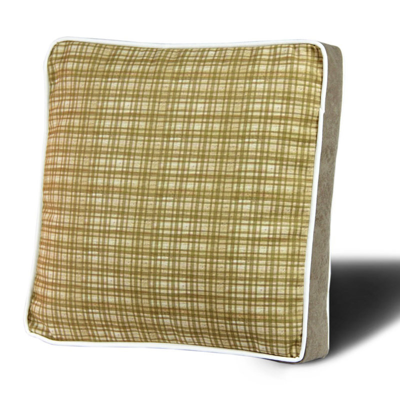 Coussin carré de qualité supérieure, 16,5 x 16,5 pouces, 50% coton / 50% polyester | Lavable et repassable avec fermeture à glissière dissimulée | Rembourrage en silicone pour un confort ultime | Housse amovible, parfaite pour la décoration intérieure et la détente