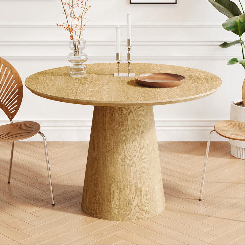 Table de salle à manger Finnerty, Bois, H 31,5 po x l 43,31 po x L 43,31 po