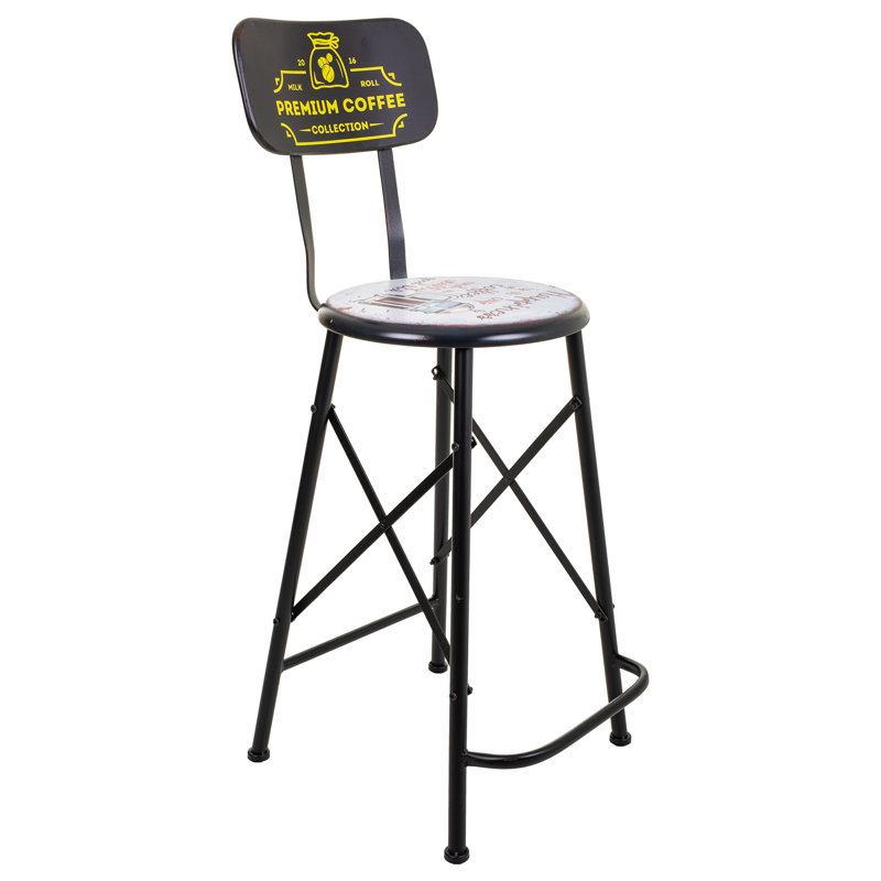 Desarae Counter Stool with Metal Frame