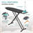 Ironing Board 48X15 In,  Large Heavy Duty Ironing Boards Full Size With Pad And Cover, Height Adjustable Iron Stand With Storage Tray And Iron Rest, Black