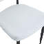 La chaise de salle à manger blanche minimaliste ergonomique, avec un dossier incurvé pour une conception confortable, libère une nouvelle position assise confortable et minimaliste. Un ensemble de 4 est disponible en noir et blanc.-133679468-133679469