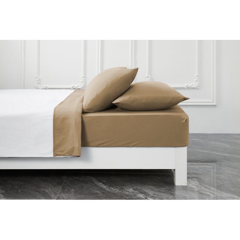 Premium Rayon from Bamboo Sheet Set Deep Pockets, Cooling, Ultra Soft and Breathable, Brown