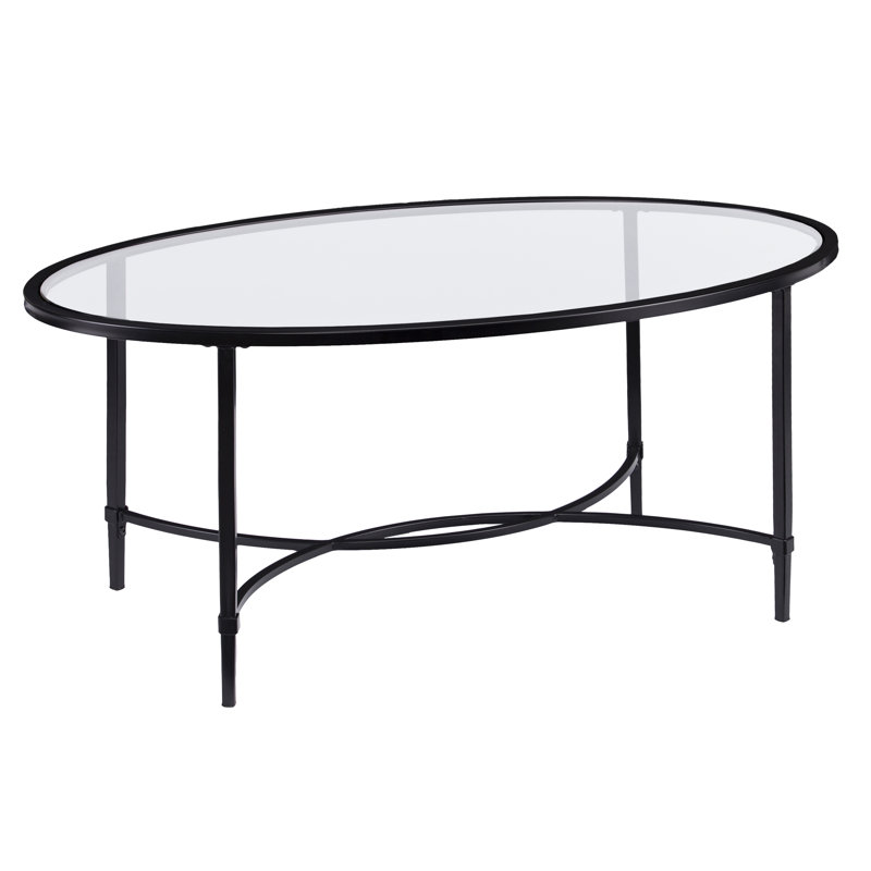 Quinton Oval Cocktail Table, Black