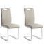 Chaise d'appoint en métal gris Tywone