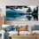 Morning Lake Calm In Vancouver - Vancouver, reproduction d'art sur toile, paysage urbain noir