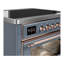 Cuisinière à induction 36 pouces avec 6 éléments à induction en bleu-gris (garniture cuivre) de la série Majestic III-124828723-124828724